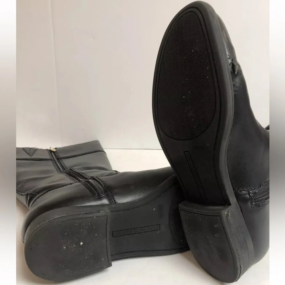 Tommy Hilfiger Women’s Shano, Black Riding Boots Black, Size 9.5 M.